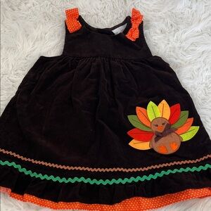 Rare Editions Black and Orange Turkey Costume Dress
